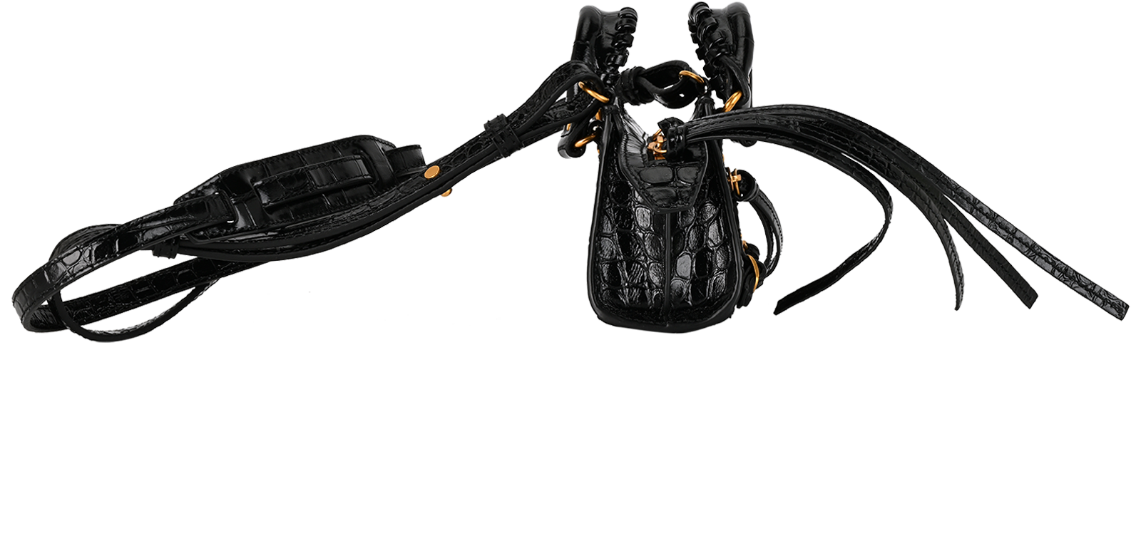 Nano City Bag, &pound;850, Handbags, Black, Leather, Side view